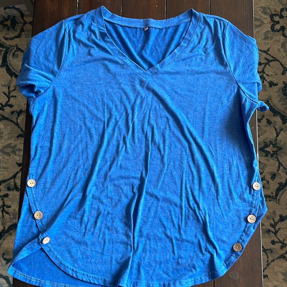 Women’s Tee with Button Detail